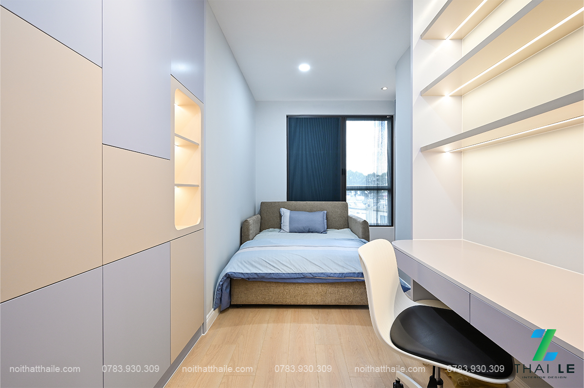 Thi công nội thất phòng ngủ 03 căn hộ Hà Đô Centrosa - Block O1
